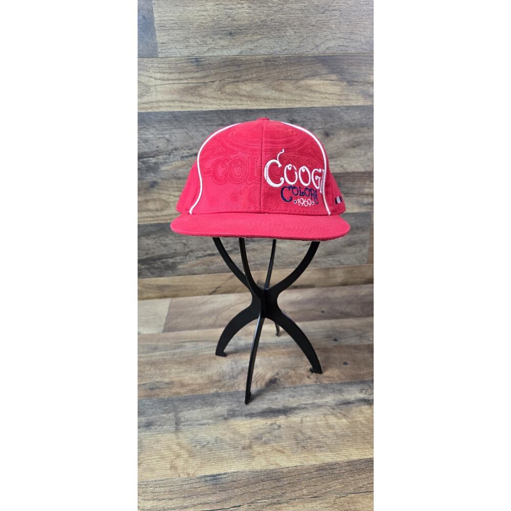COOGI Red Premium Coogi Colors Cap Hat Fitted 7 1/2 Pre Owned